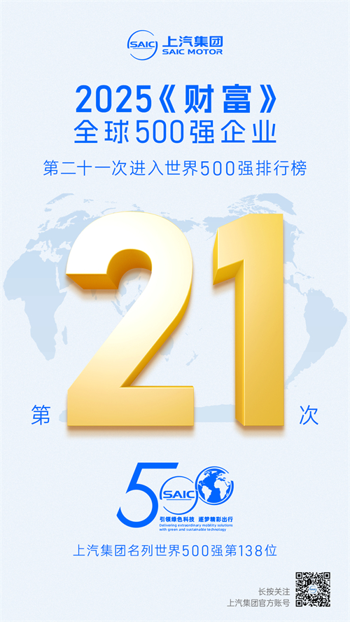 2025《财富》世界500强揭晓 杏运平台第21次上榜